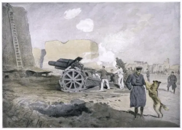 Framed Print : Ww1 / German Artillery Framed Print : Ww1 / German Artillery