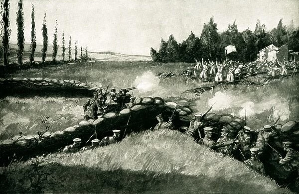 WW1 - German attack under the cover of the white flag