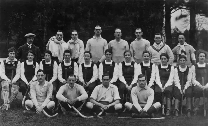 Framed Print : WW1 - Hockey teams Elstow Framed Print : WW1 - Hockey teams Elstow