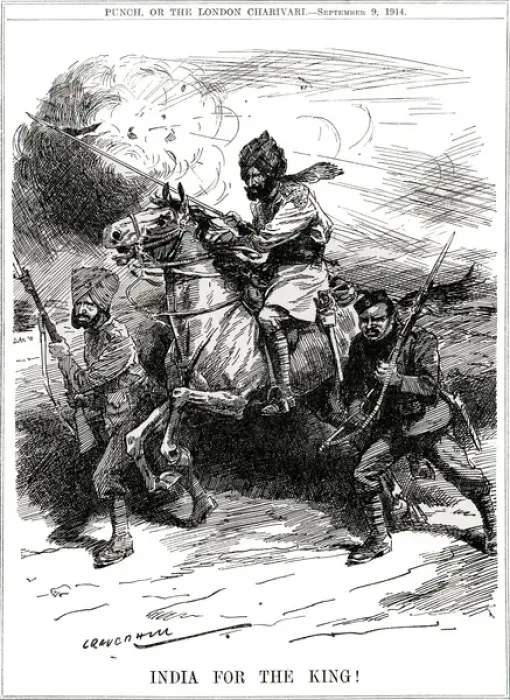 Framed Print : WW1 - India for the King Framed Print : WW1 - India for the King