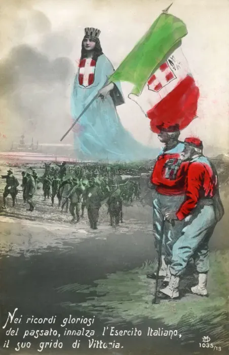 Framed Print : WW1 - Italy - Remembrance postcard Framed Print : WW1 - Italy - Remembrance postcard