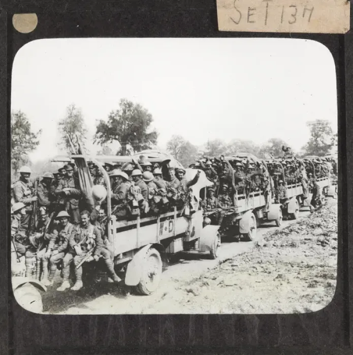 Framed Print : WW1 - Lantern Slide Framed Print : WW1 - Lantern Slide