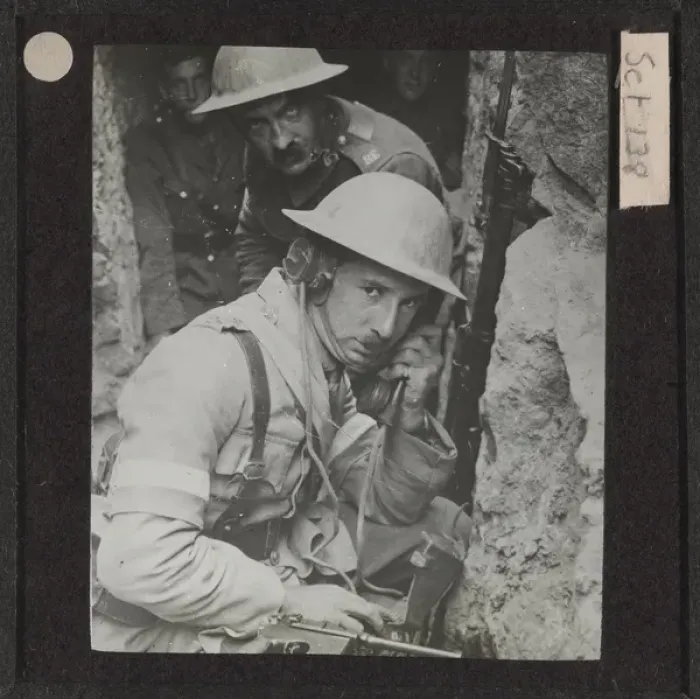 Framed Print : WW1 - Lantern Slide Framed Print : WW1 - Lantern Slide