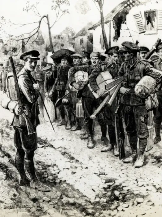 Framed Print : WW1 - Off to the trenches Framed Print : WW1 - Off to the trenches