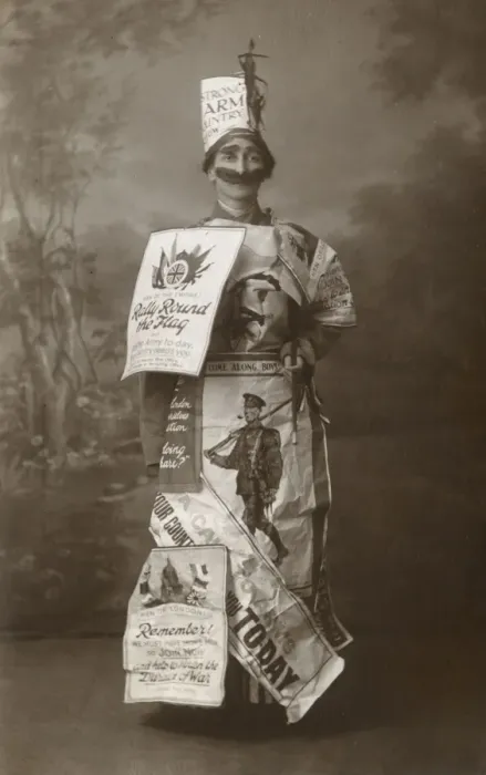 Framed Print : WW1 - Patriotic Fancy Dress Framed Print : WW1 - Patriotic Fancy Dress