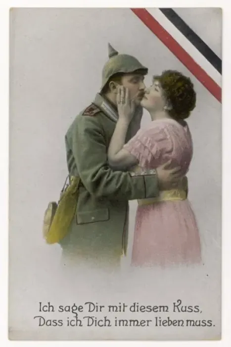 Framed Print : Ww1 Postcard German 1915 Framed Print : Ww1 Postcard German 1915