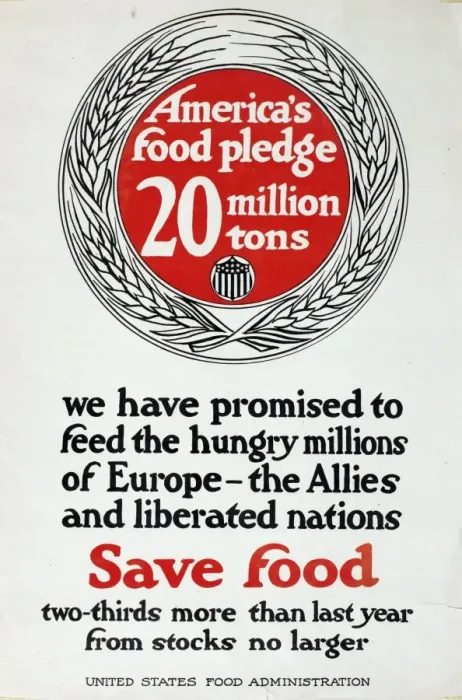 Framed Print : WW1 poster, Americas food pledge Framed Print : WW1 poster, Americas food pledge