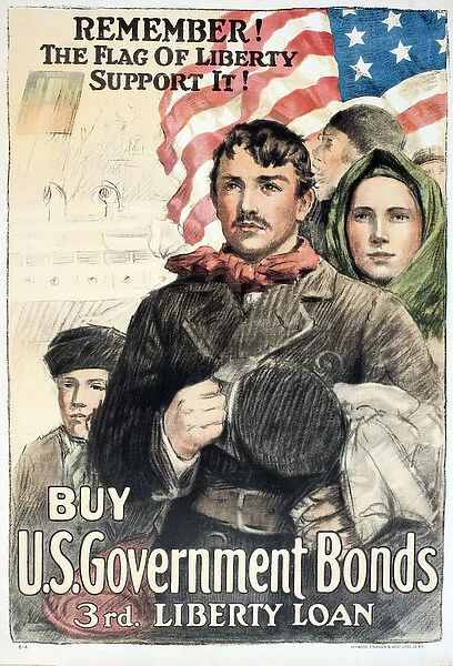 WW1 poster, Buy US Government Bonds