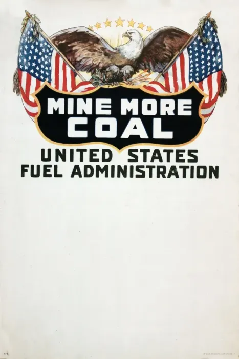 Framed Print : WW1 poster, Mine More Coal Framed Print : WW1 poster, Mine More Coal