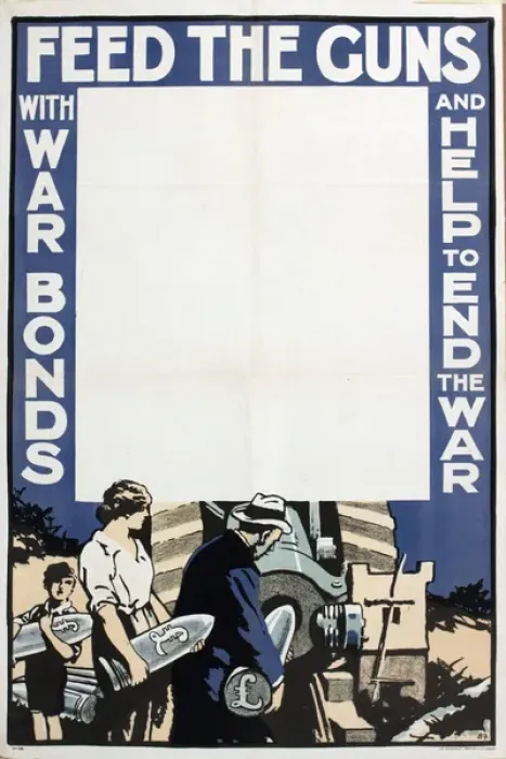 Framed Print : WW1 Poster, Feed the Guns with War Bonds Framed Print : WW1 Poster, Feed the Guns with War Bonds