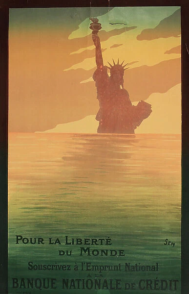 WW1 poster, Pour la Liberte du Monde (For the Freedom of the World)