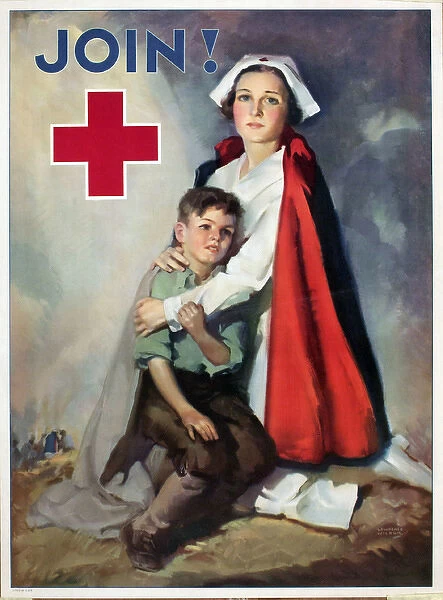 WW1 poster, Red Cross recruitment