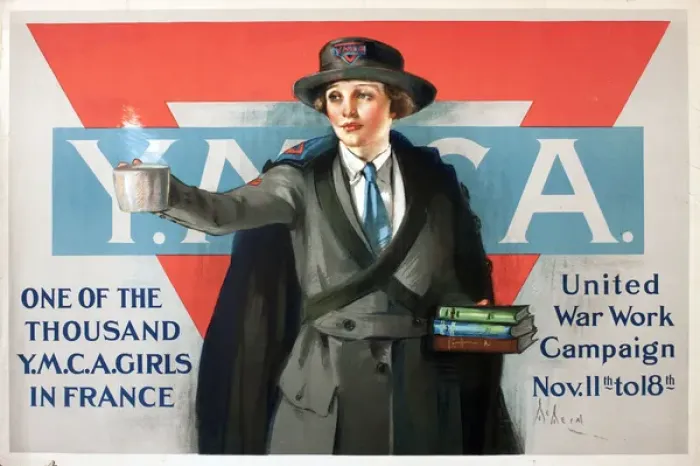 Framed Print : WW1 poster, YMCA fundraising Framed Print : WW1 poster, YMCA fundraising