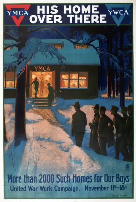 Framed Print : WW1 poster, YMCA and YWCA Framed Print : WW1 poster, YMCA and YWCA