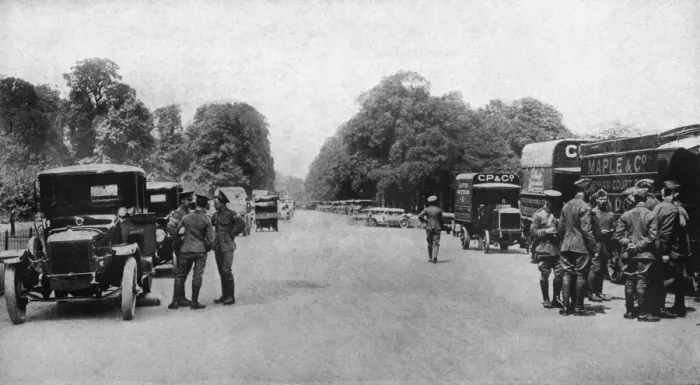 Framed Print : WW1 - Private and Commercial Vehicles Commandeered Framed Print : WW1 - Private and Commercial Vehicles Commandeered