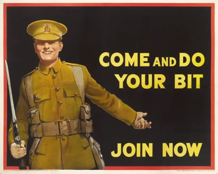 Framed Print : WW1 Recruitment Poster Framed Print : WW1 Recruitment Poster