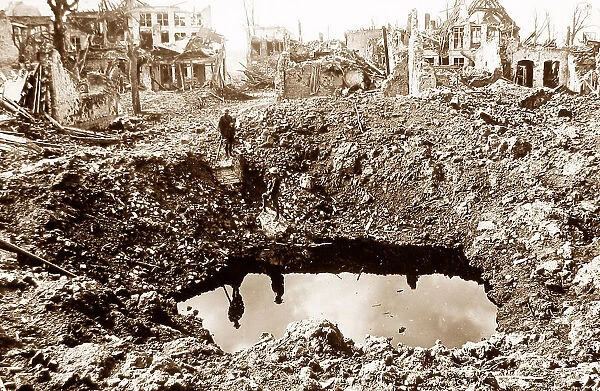 WW1 Shell hole, Ypres, Belgium, 3rd Sept 1917