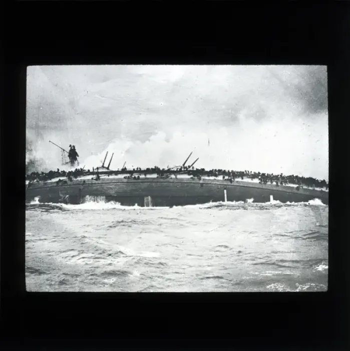 Framed Print : WW1 - The Sinking of the German Cruiser Blucher Framed Print : WW1 - The Sinking of the German Cruiser Blucher