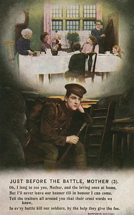 Framed Print : Ww1 Soldier Song Card Framed Print : Ww1 Soldier Song Card