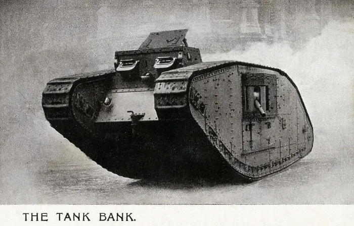 Framed Print : WW1 - The Tank Bank - National War Bonds Framed Print : WW1 - The Tank Bank - National War Bonds