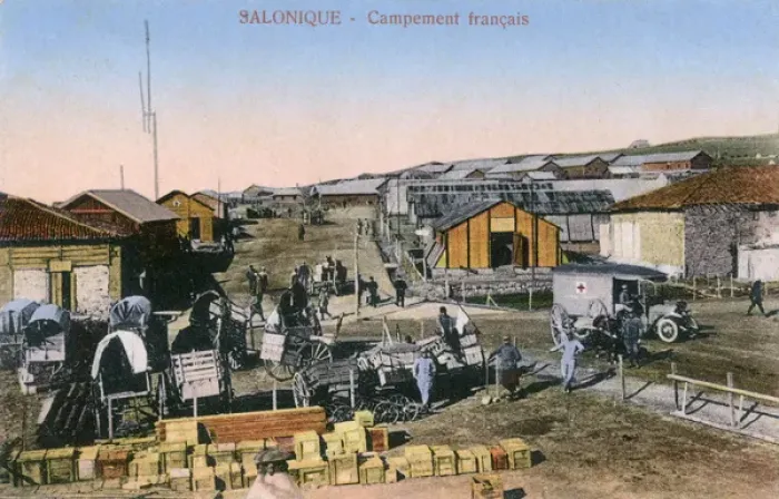 Framed Print : WW1 - Thessaloniki, Greece - The French Camp Framed Print : WW1 - Thessaloniki, Greece - The French Camp