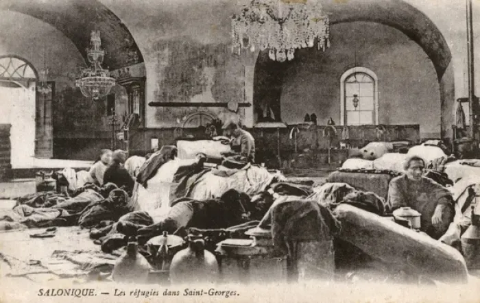Framed Print : WW1 - Thessaloniki, Greece - Serbian refugees Framed Print : WW1 - Thessaloniki, Greece - Serbian refugees