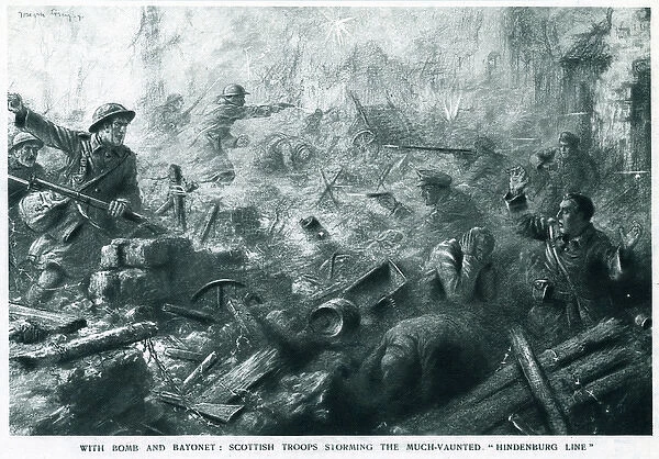 WW1 - Western Front - Attack on the Hindenburg Line, 1917