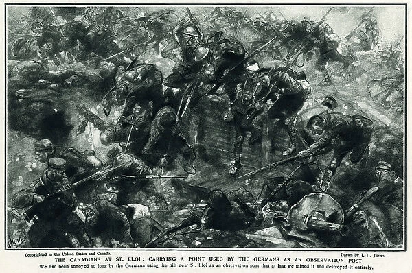 WW1 - Western Front - Canadian troops in action at St. Eloi