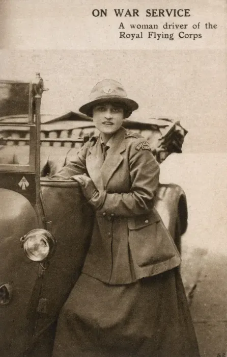Framed Print : WW1 - A woman driver of the Royal Flying Corps Framed Print : WW1 - A woman driver of the Royal Flying Corps