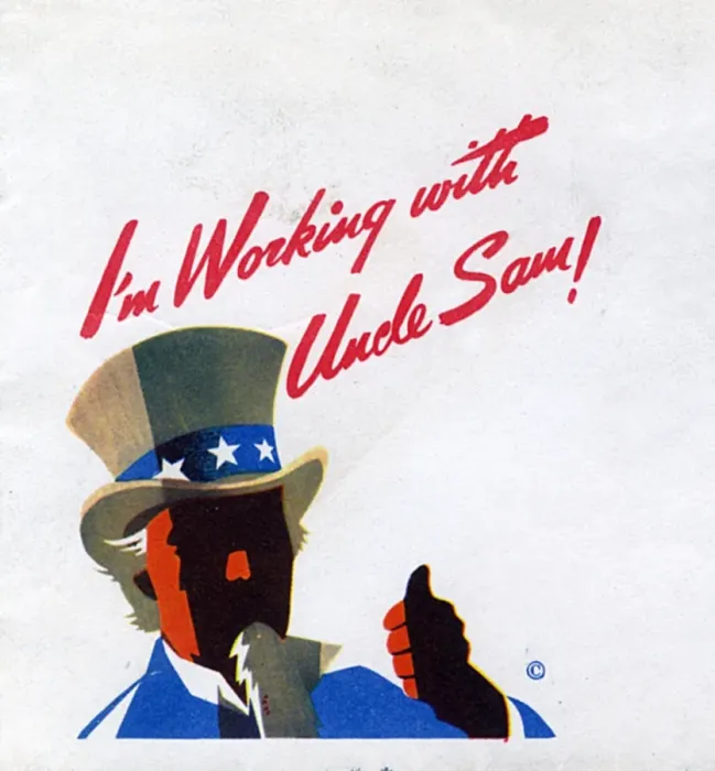 Framed Print : WW2 - 1st day cover - I m working with Uncle Sam Framed Print : WW2 - 1st day cover - I m working with Uncle Sam