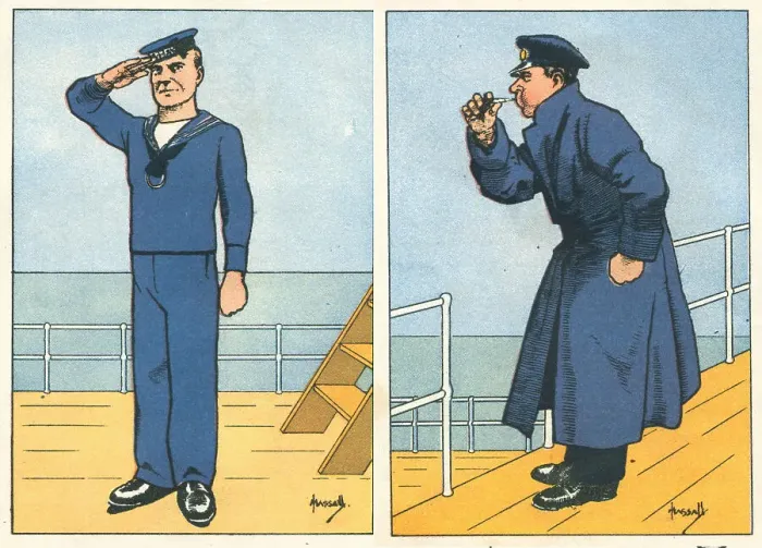 Framed Print : WW2 Able Seaman And Bosun Piping Framed Print : WW2 Able Seaman And Bosun Piping