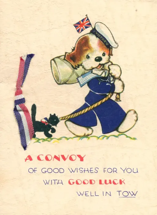 Framed Print : WW2 Birthday Card, A Convoy Framed Print : WW2 Birthday Card, A Convoy