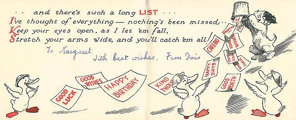 WW2 Birthday Card Messages