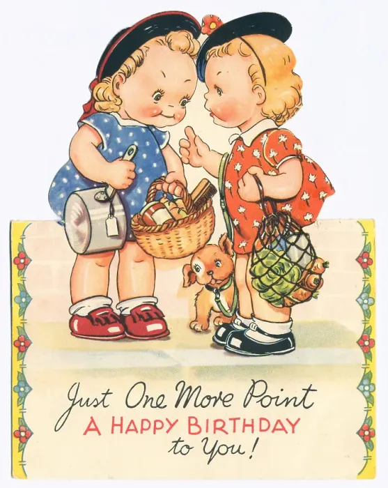 Framed Print : WW2 Birthday Card, Shopping Framed Print : WW2 Birthday Card, Shopping