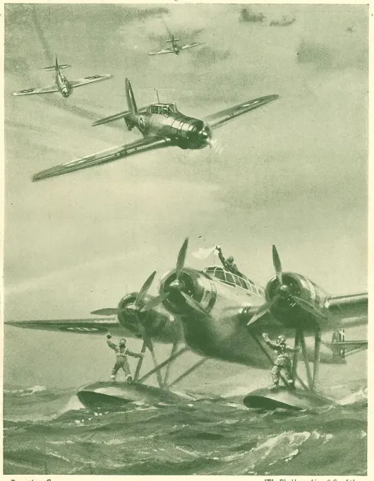 Framed Print : WW2 - Blackburn Skuas Capture Italian Cant Framed Print : WW2 - Blackburn Skuas Capture Italian Cant