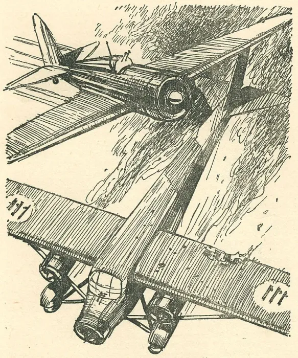 Framed Print : WW2 - British Plane Colliding With An Italian Framed Print : WW2 - British Plane Colliding With An Italian