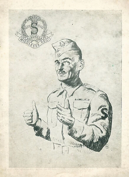 WW2 Christmas Card, Albuhera