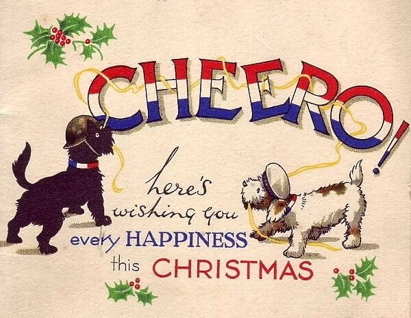 WW2 Christmas card, Cheero
