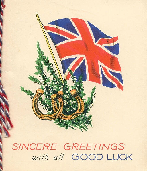 WW2 Christmas Card, Good Luck