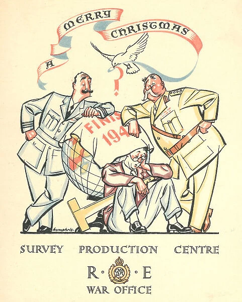 WW2 Christmas Card, Survey Production Centre