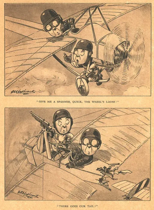 Framed Print : WW2 Comic Illustrations Framed Print : WW2 Comic Illustrations