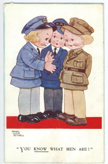 Framed Print : WW2 era - Comic Postcard - You Know what men are Framed Print : WW2 era - Comic Postcard - You Know what men are