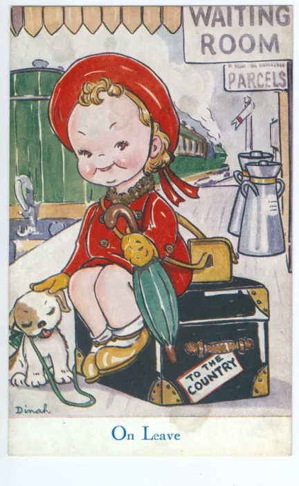 Framed Print : WW2 era - Comic Postcard - On Leave Framed Print : WW2 era - Comic Postcard - On Leave