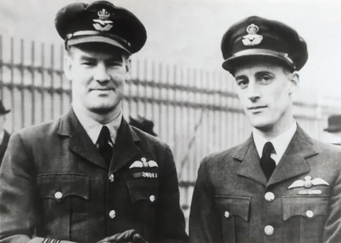 Framed Print : WW2 Fighter Air Aces, Ltor - Alan Deere and Collin Gray Framed Print : WW2 Fighter Air Aces, Ltor - Alan Deere and Collin Gray