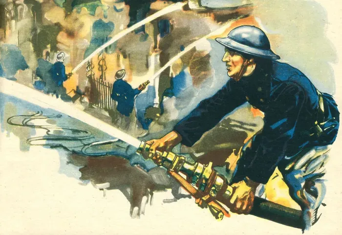 Framed Print : WW2, Firemen At The Blitz Framed Print : WW2, Firemen At The Blitz