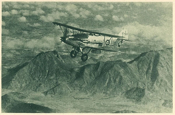 WW2 - Flying Over Palestine-Transjordan Frontier