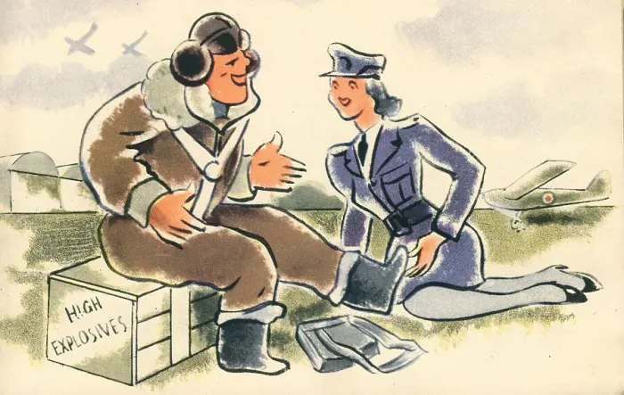 Framed Print : WW2 - The Girls Of Today, W. A. A. F Framed Print : WW2 - The Girls Of Today, W. A. A. F
