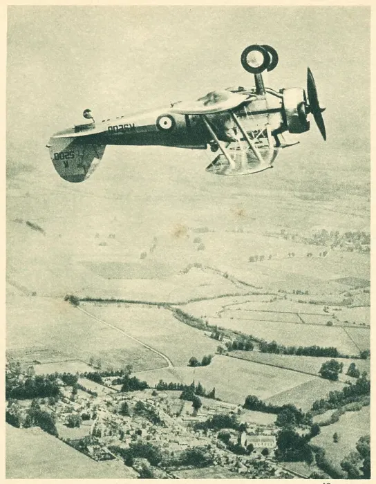 Framed Print : WW2 - Gloster Fighter Flying Upside Down Framed Print : WW2 - Gloster Fighter Flying Upside Down