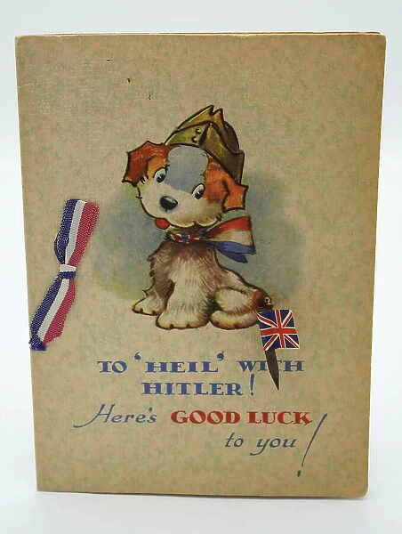 WW2 Greetings Card, British Army Dog