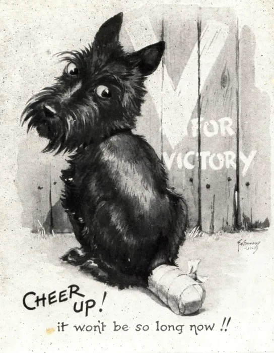 Framed Print : WW2 greetings card, Cheer up Framed Print : WW2 greetings card, Cheer up